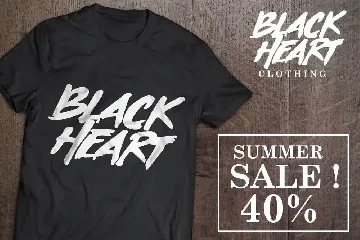 Black Heart font