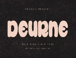 Deurne - Bold Sans Serif Font