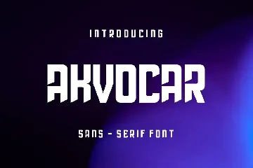 Akvocar Font