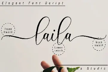 Laila Script font