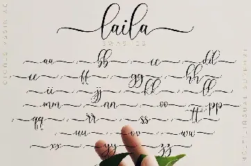 Laila Script font