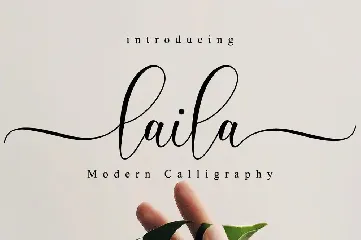 Laila Script font