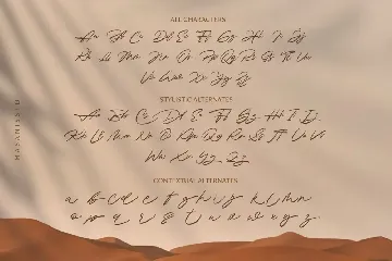 Scargent - Signature Script font
