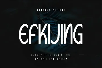 Efkijing - Modern Sans Serif font