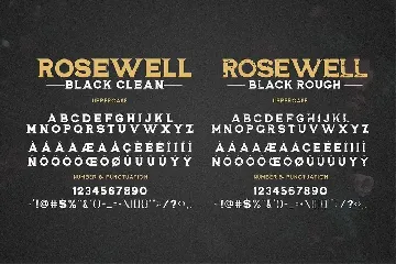 Rosewell font