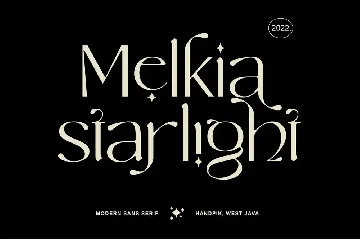 Melkia starlight font