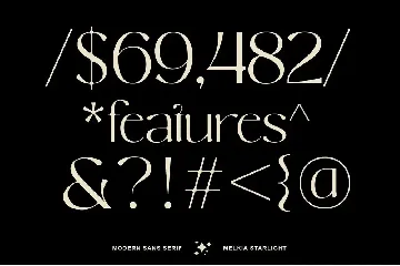 Melkia starlight font