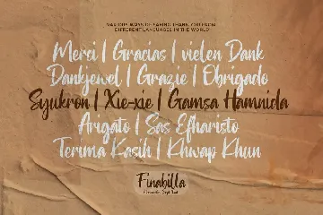 Finabilla - Handwritten Script Font