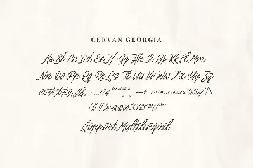 Cervan Georgia - A Script Font