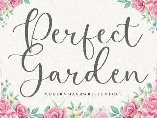 Perfect Garden Script Font