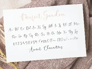 Perfect Garden Script Font