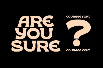 Courage font