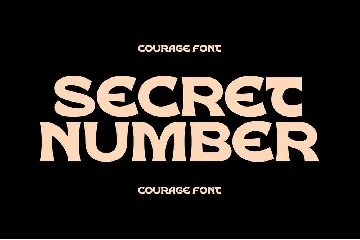 Courage font