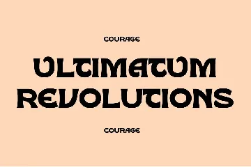 Courage font