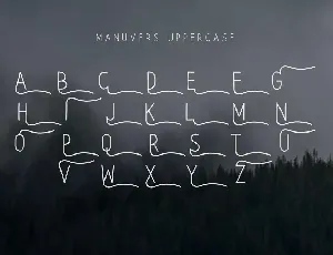 Manuvers - Handmade Sans Font