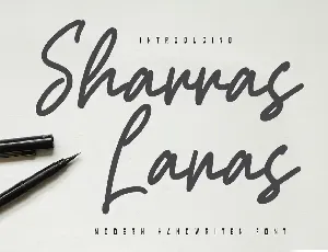 Sharras Lanas - Modern Handwritten Font