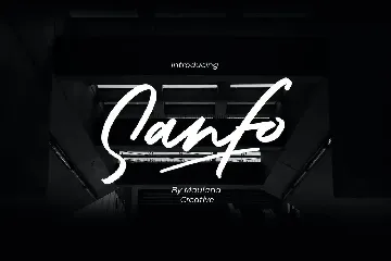 Sanfo Brush Font