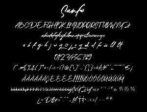 Sanfo Brush Font