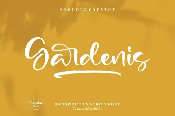 Gardenis Handwritten Script Font