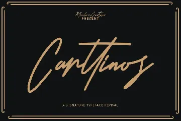 Carttinos Signature Typeface font