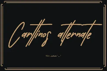 Carttinos Signature Typeface font