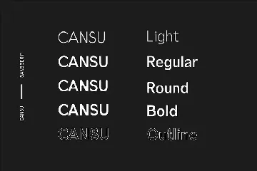 Cansu Sans Serif Font Family