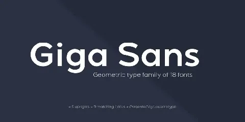 Giga Sans font