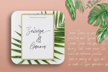 Symphony Beach | Modern Signature font