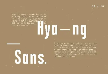 Hyang Modern Sans Serif Font