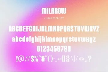 Milarow - Modern Display Sans Serif font