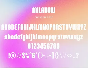 Milarow - Modern Display Sans Serif font