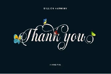 Million Harmony font