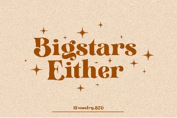 Bigstars Either font