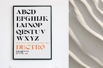 Dectro | Serif Display font