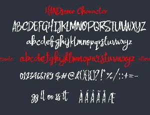 Handsome Brush Font