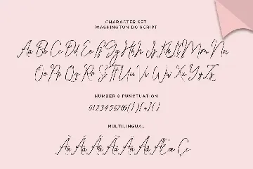 Washington DC font