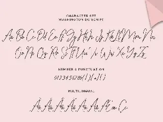 Washington DC font