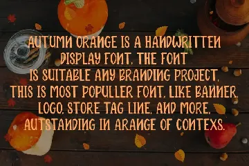 Autumn Orange font