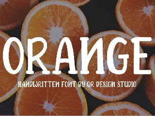 Autumn Orange font