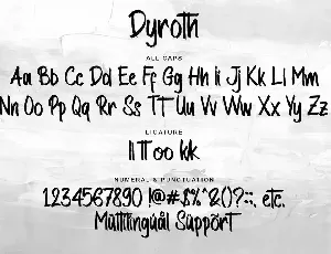 Dyroth font