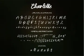 Charlotte - Handwritten Script fonts