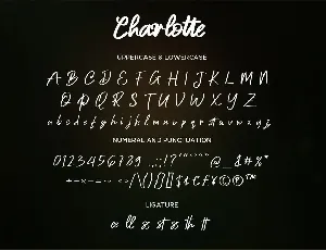 Charlotte - Handwritten Script fonts