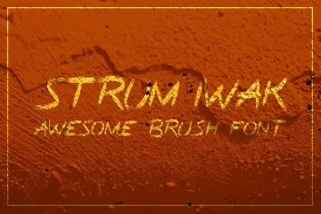 StrumIwak â€“ Brush Font