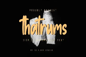 Thatrums - Display Handwritten Font