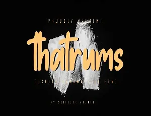 Thatrums - Display Handwritten Font