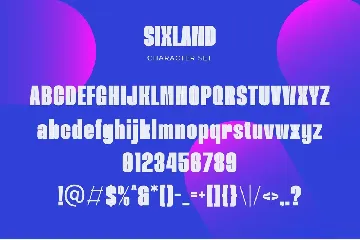 Sixland - Modern Display Sans Serif font