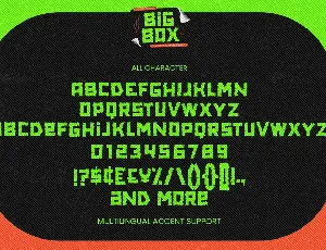 BIG BOX - Unique Display Font