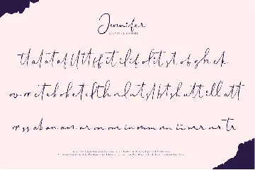 Jennifer | Signature Font