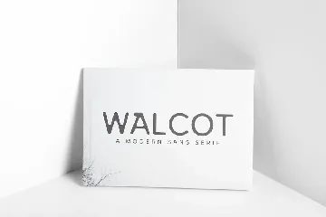 Walcot Modern Sans Serif Font