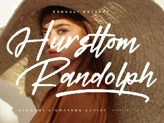 Hursttom Randolph Elegant Signature Script font